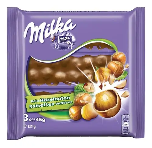 2542172 MILKA lait noisettes 3x45g - Image 1
