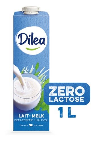 2776378 DILEA ZERO LACTOSE lait demi-éc. briq 1L - Image 1