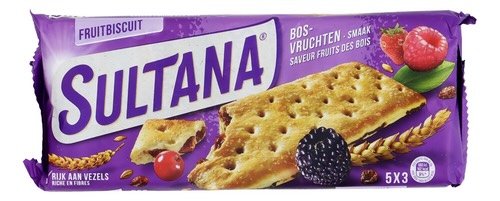 3248797 SULTANA biscuit fruits rouges 5x43,6g - Image 1