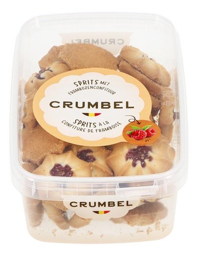 3571104 CRUMBEL sprits confiture framboise 300g - Image 1