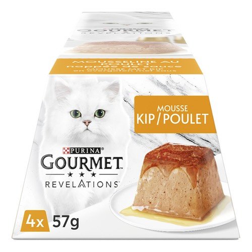 3655115 GOURMET revelations chat poulet 4x57g - Image 1