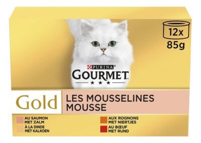 GOURMET Gold mousselines chat 12x85g