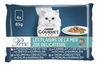 GOURMET Perle plaisirs mer chat 4x85g