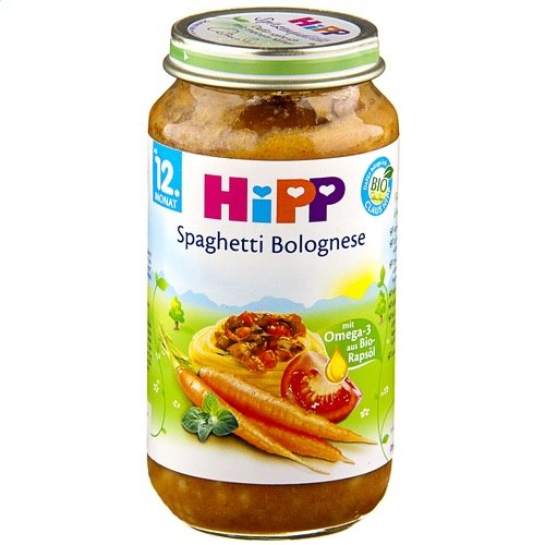 393599 HIPP Bio spaghetti bolognaise 12M 250g - Image 1