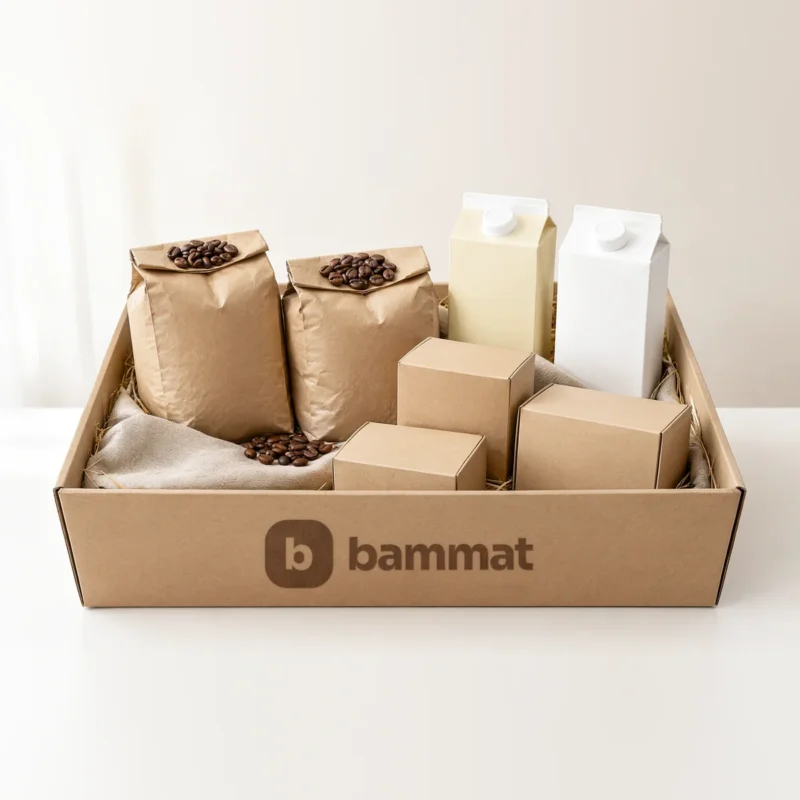Organic coffee & tea corner restock — about 15 people for a month